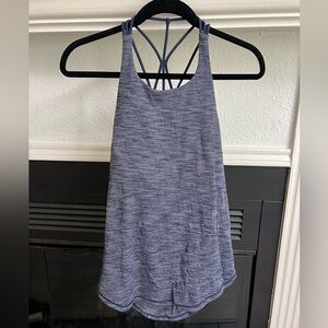 Stylish Blue Strappy Tank Top